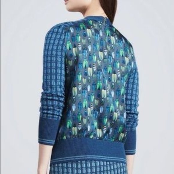 SOLD Tory Burch | 'Walda' Beetle Bug Sweater sz. M - Picture 1 of 7